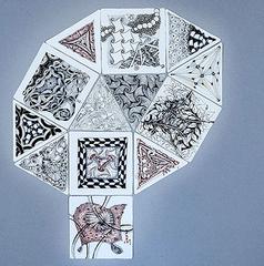 Zentangle Tiles 3Z White set of 10 ~ Pat Ferguson Quilts